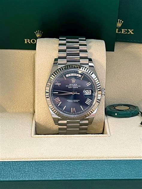 rolex day date weissgold blaues zifferblatt|rolex deutschland.